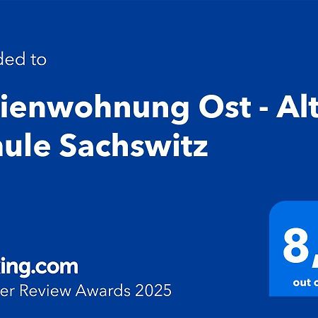 Ferienwohnung Ost - Alte Schule Sachswitz Greiz Exterior foto